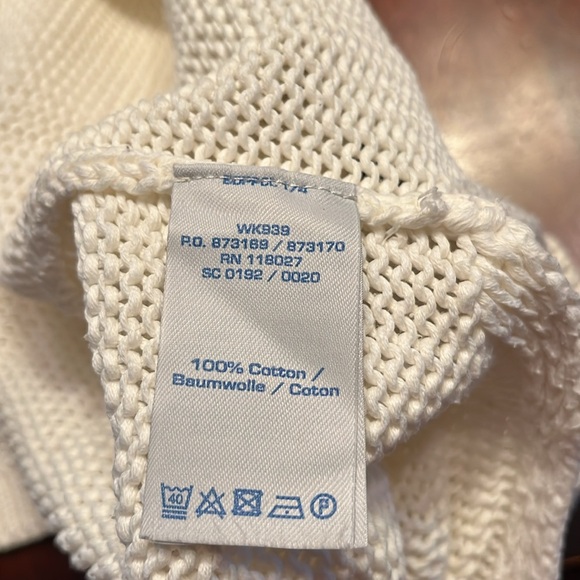 Boden Off White Knit Boat Neck Sweater Size 16 - Picture 7 of 7